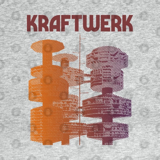 Kraftwerk Retro 80s Styled Tribute Fanart Design by DankFutura